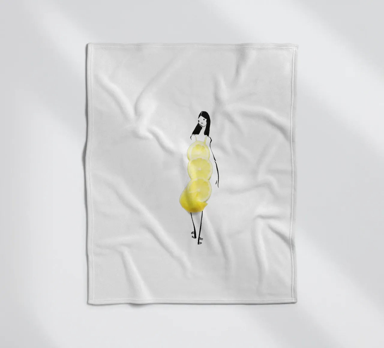 Lemon Fleecedecke von Gretchen Roehrs