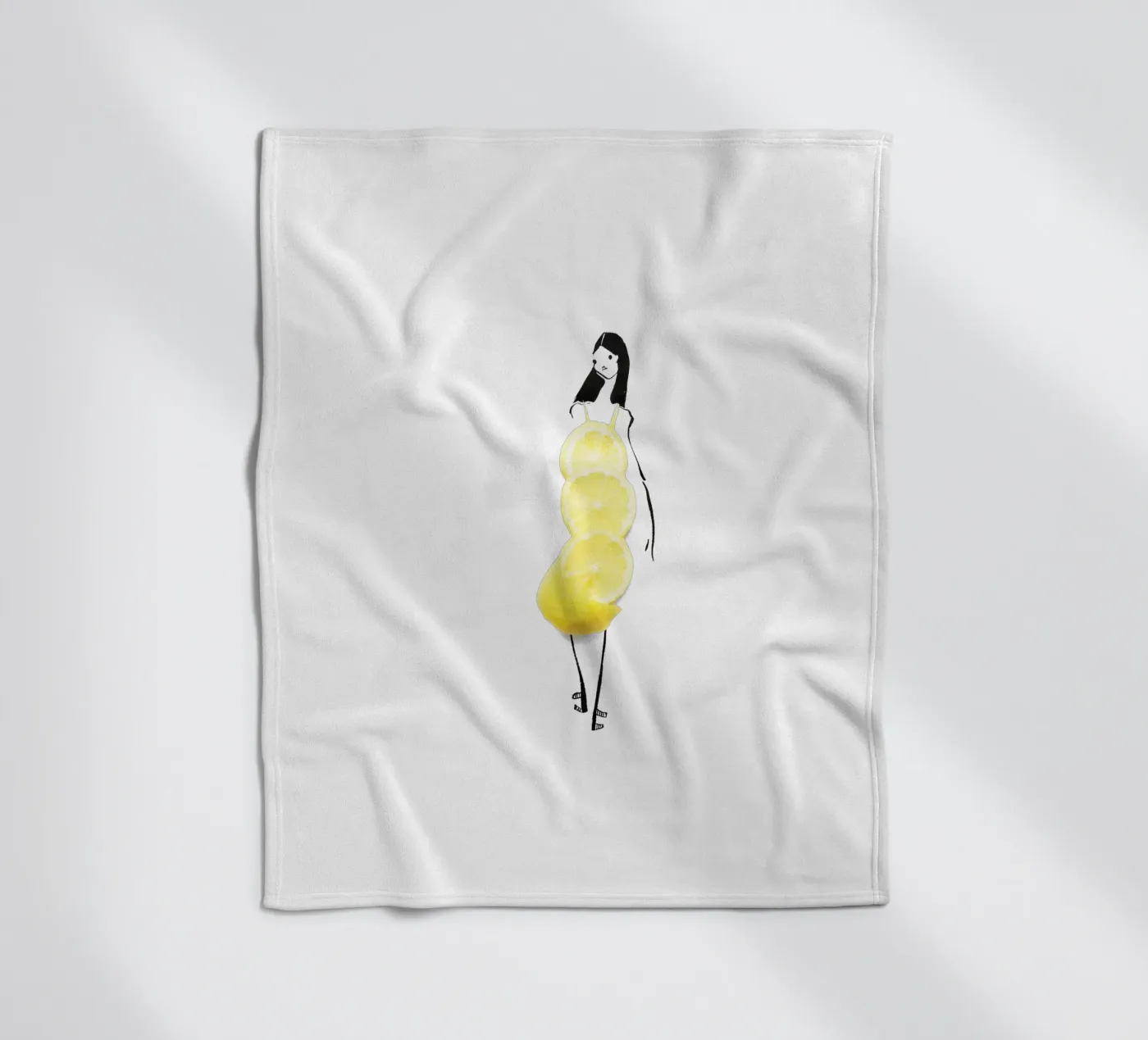 Lemon fleecedeken van Gretchen Roehrs