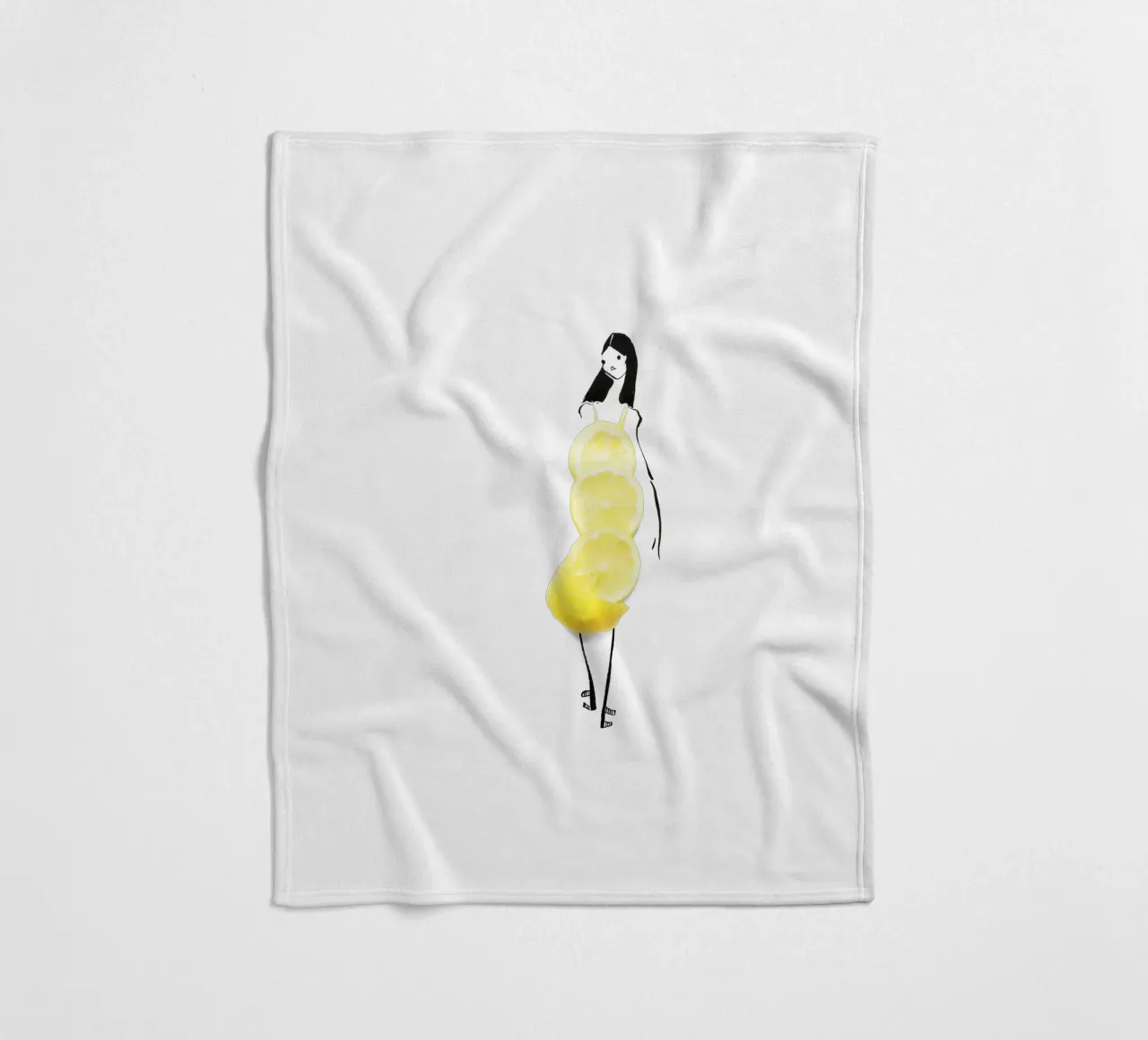 Lemon Fleecedecke von Gretchen Roehrs