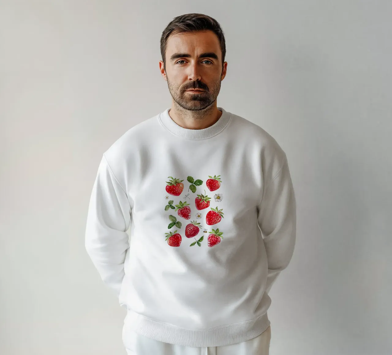 strawberries sweatshirt by khoailang