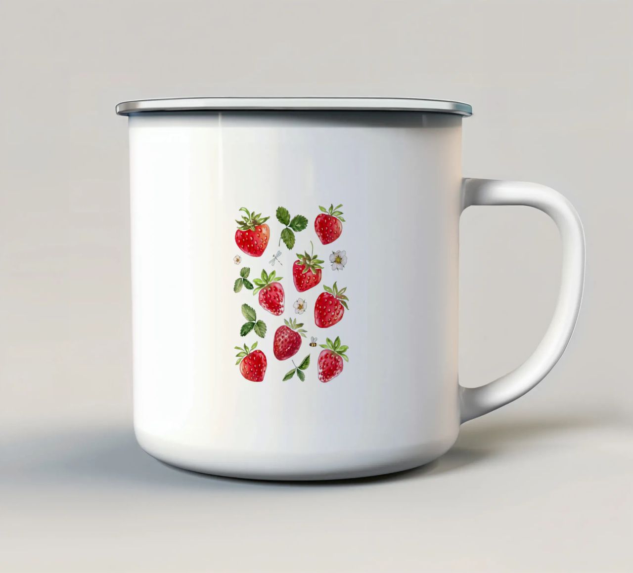 fragole tazza in smalto da khoailang