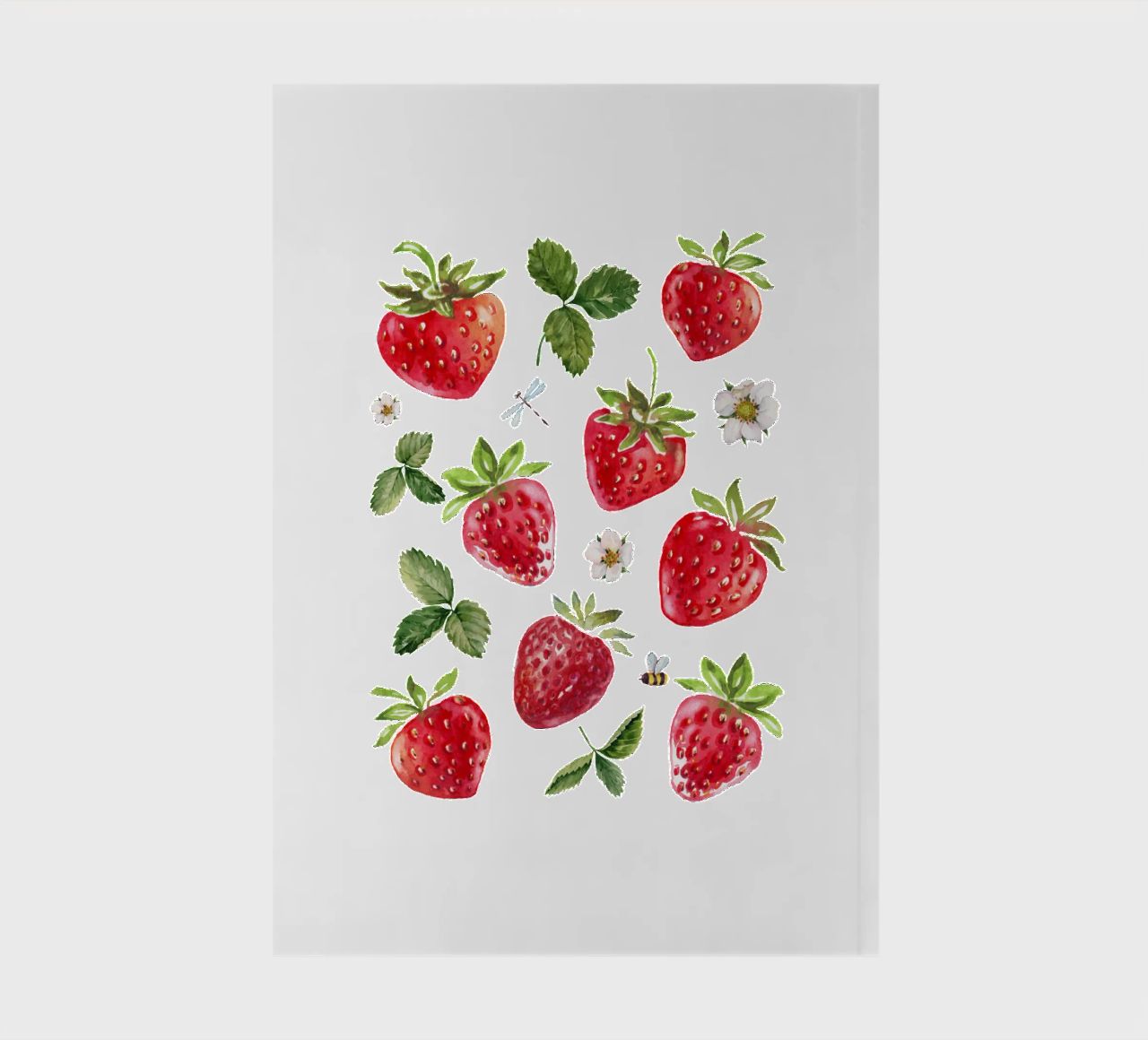 strawberries notebook by khoailang