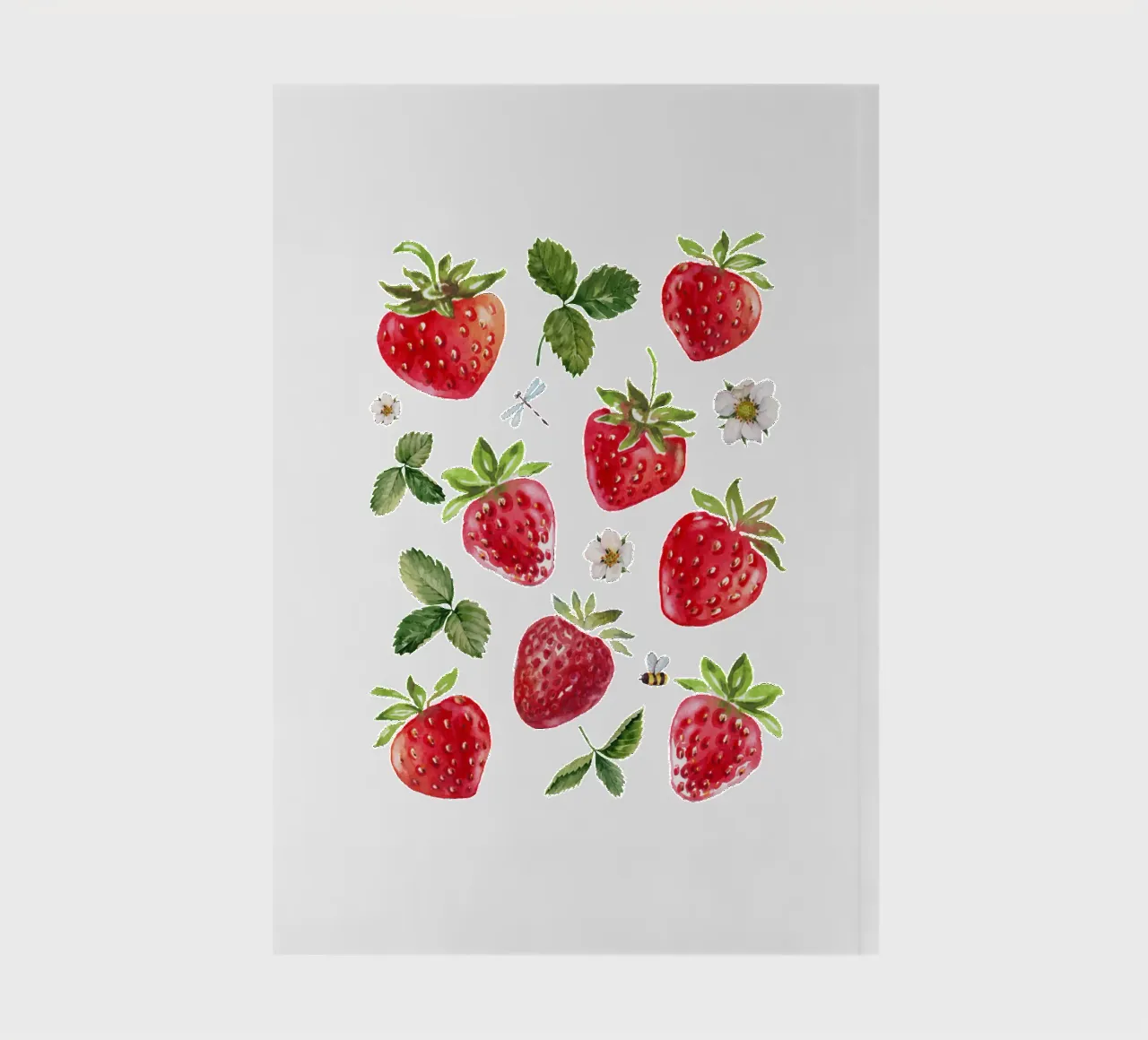 Erdbeeren Notizbuch von khoailang