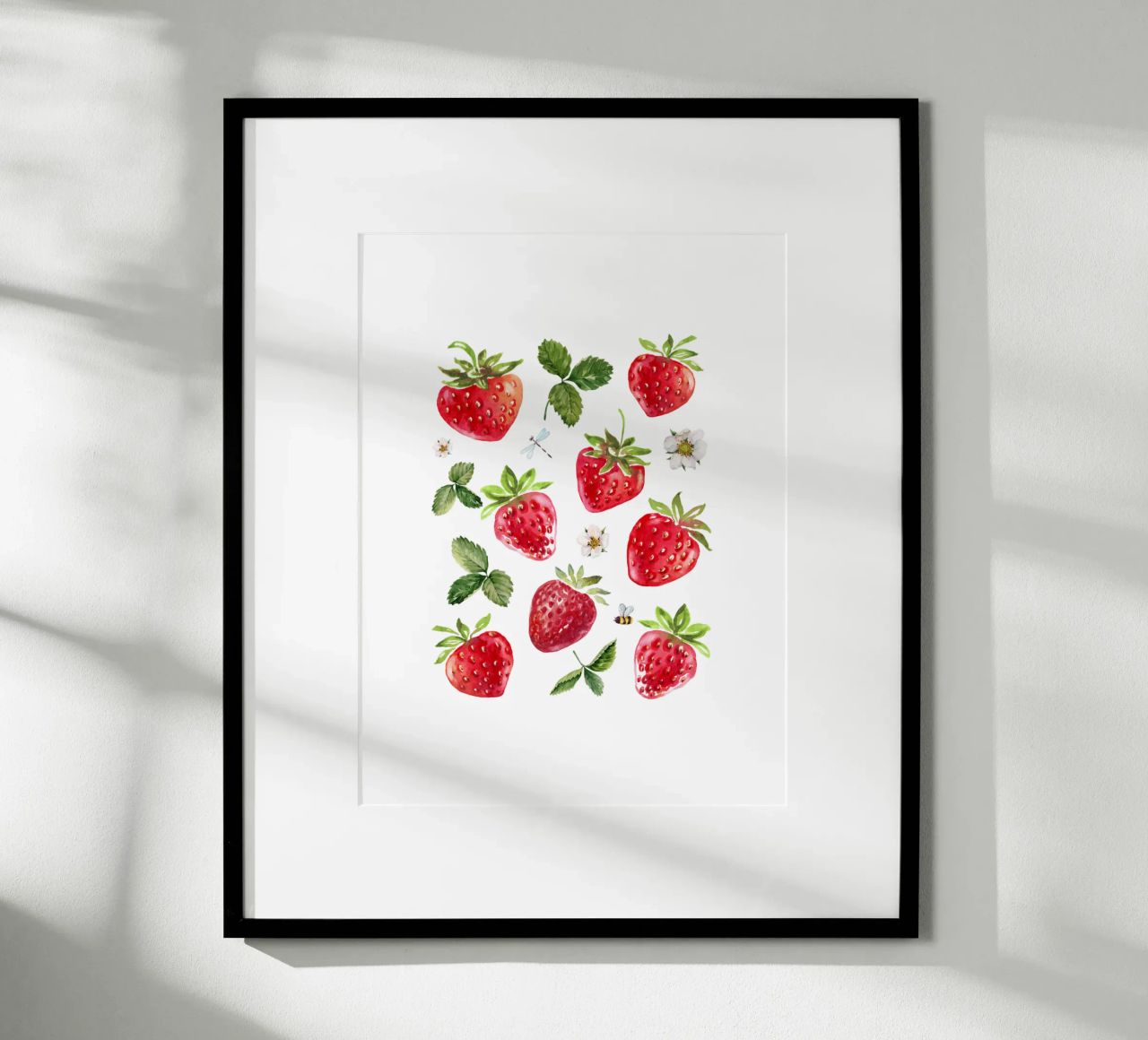 strawberries poster by khoailang