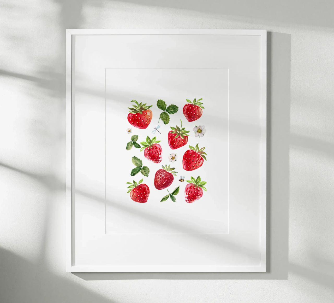 strawberries poster by khoailang