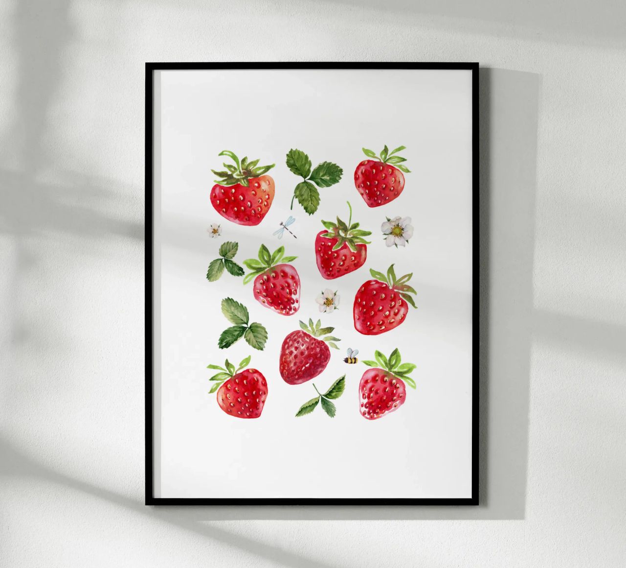strawberries poster by khoailang