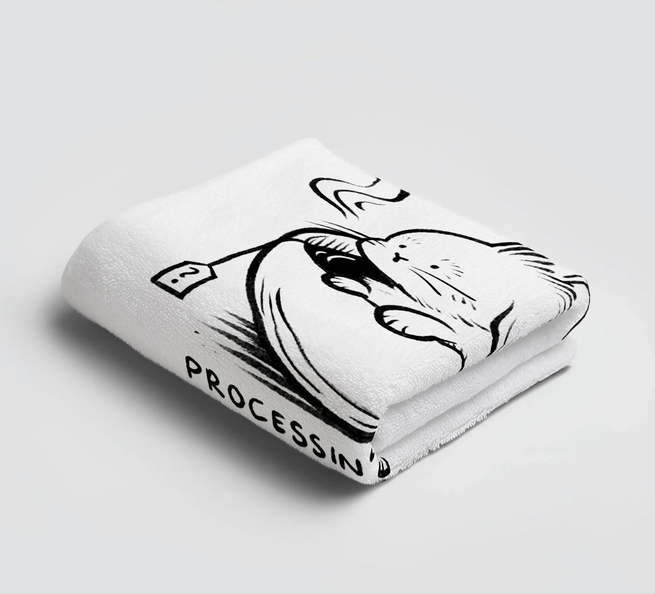 Processing emotions: please wait towel by Studio Patruschka