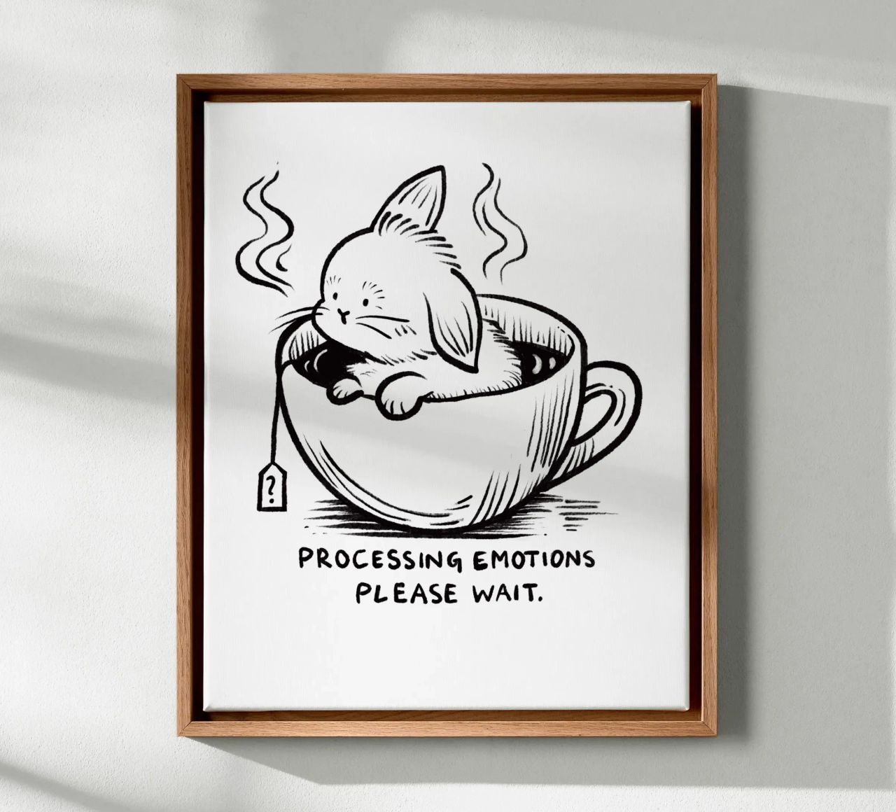 Processing emotions: please wait canvas by Studio Patruschka