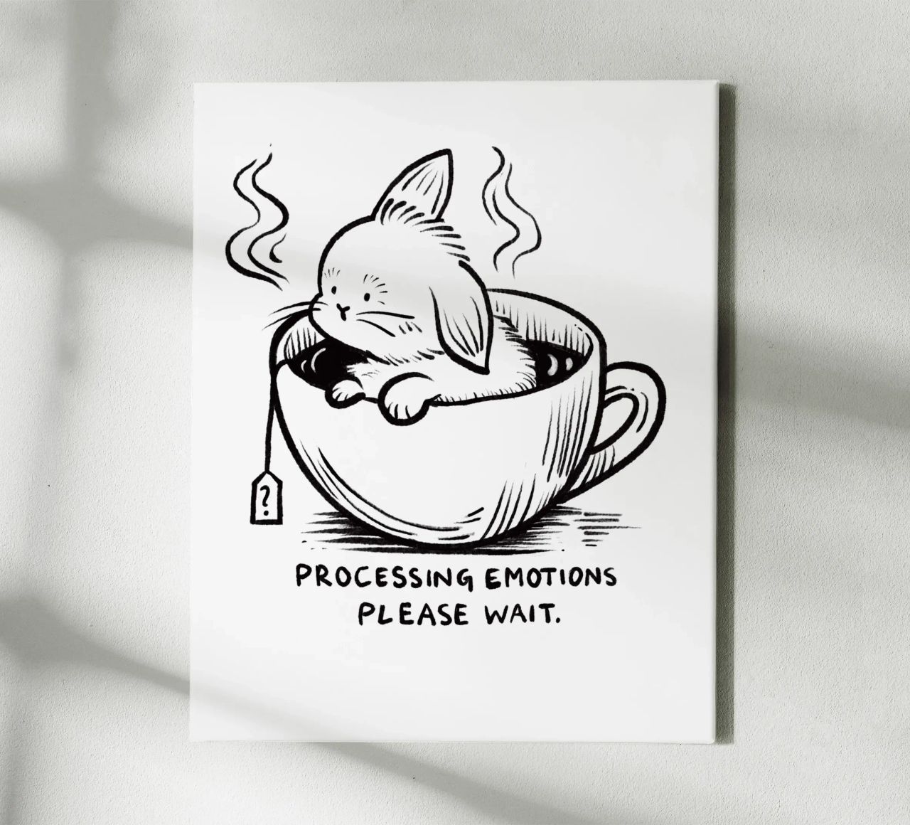 Processing emotions: please wait canvas by Studio Patruschka