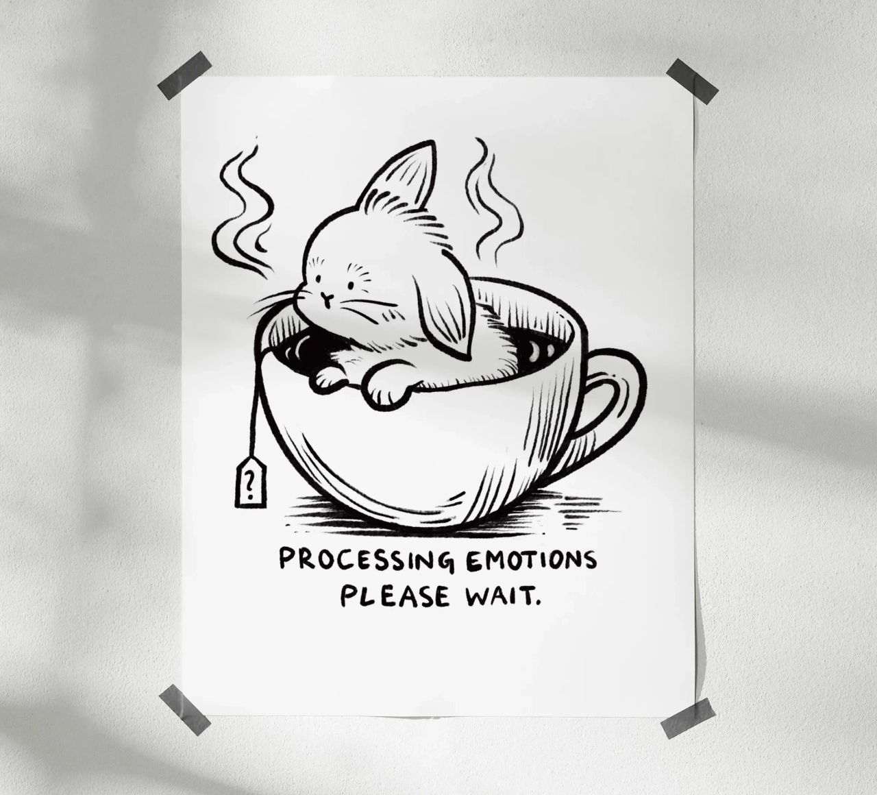 Processing emotions: please wait hahnemühle by Studio Patruschka
