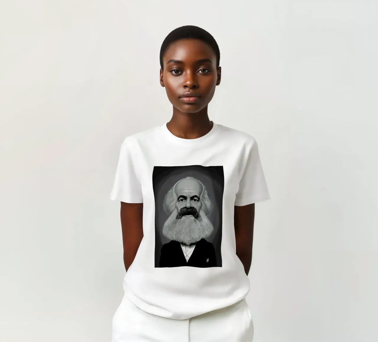 Karl Marx t-shirt by Rob Art | Illustration
