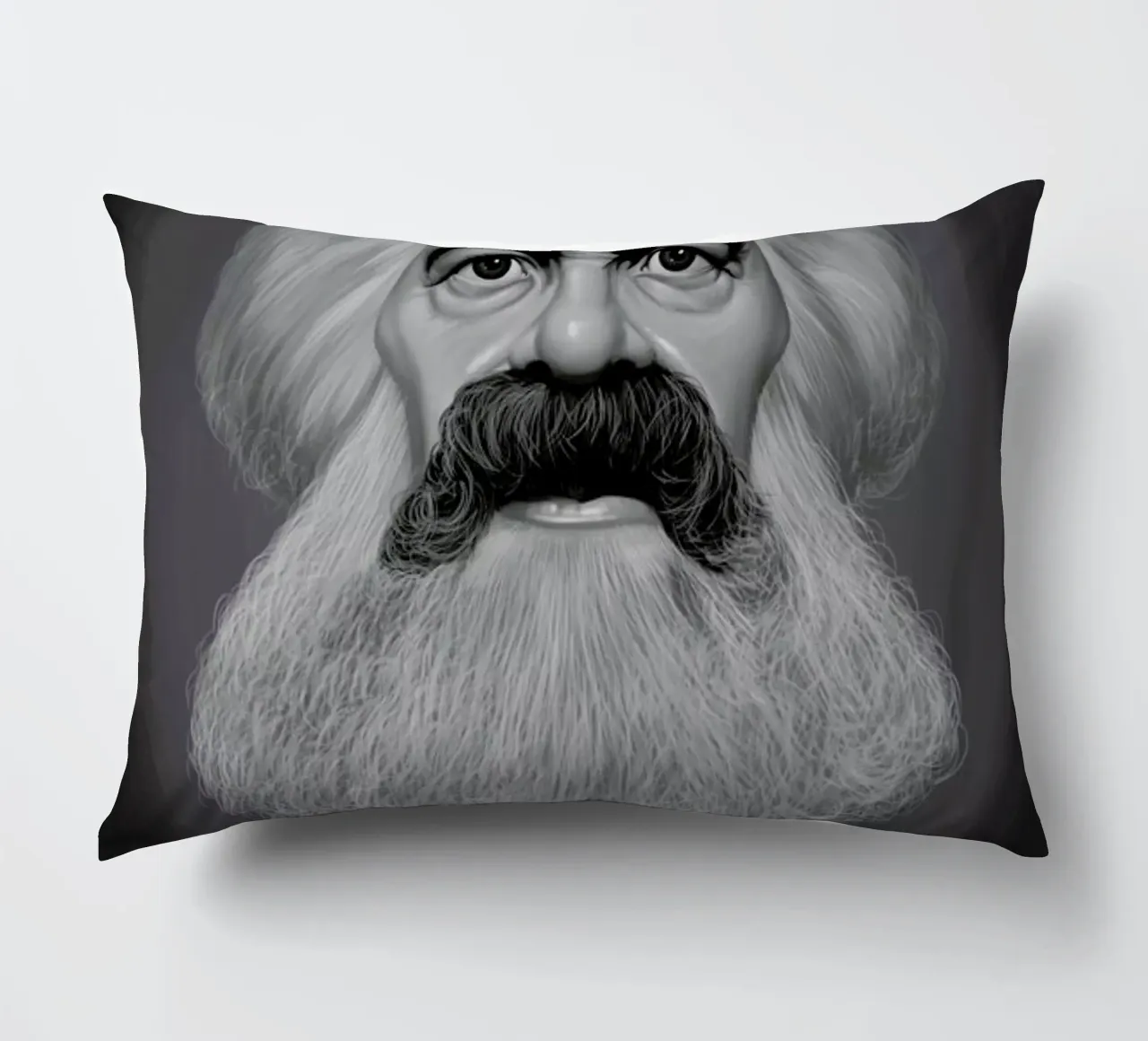 Karl Marx decorative cushion by Rob Art | Illustration