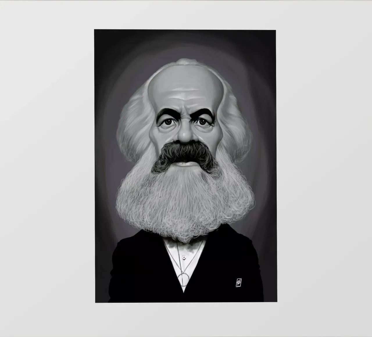 Karl Marx telo in pvc da Rob Art | Illustration