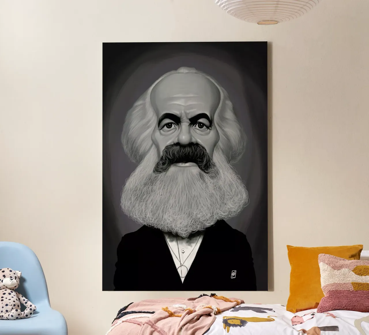 Karl Marx canvas by Rob Art | Illustration