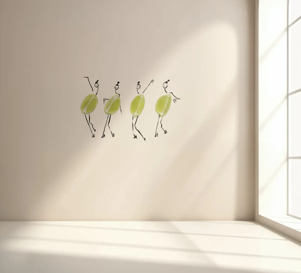 Limes on Parade fotobehang van Gretchen Roehrs