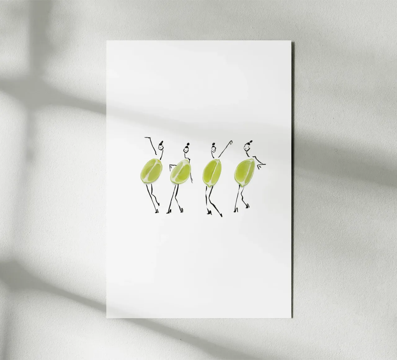 Limes on Parade alluminio dibond da Gretchen Roehrs