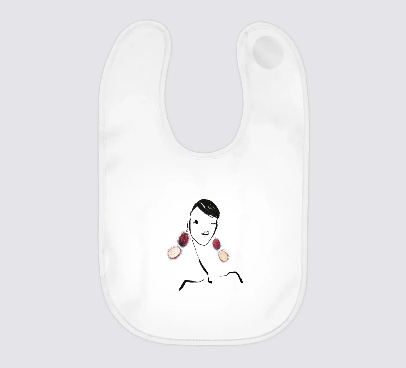 Lychee Babylätzchen von Gretchen Roehrs