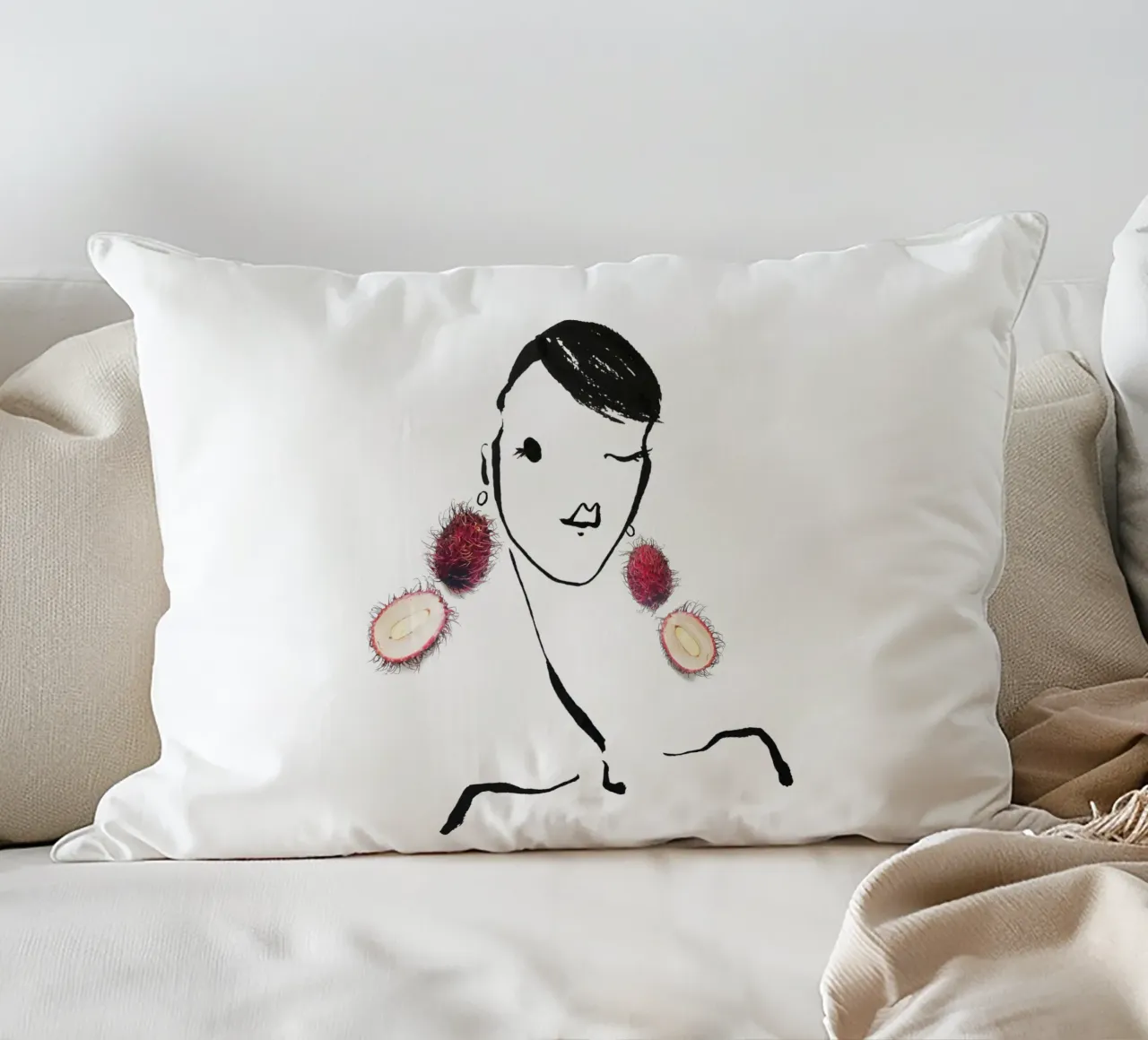 Lychee cuscino da Gretchen Roehrs