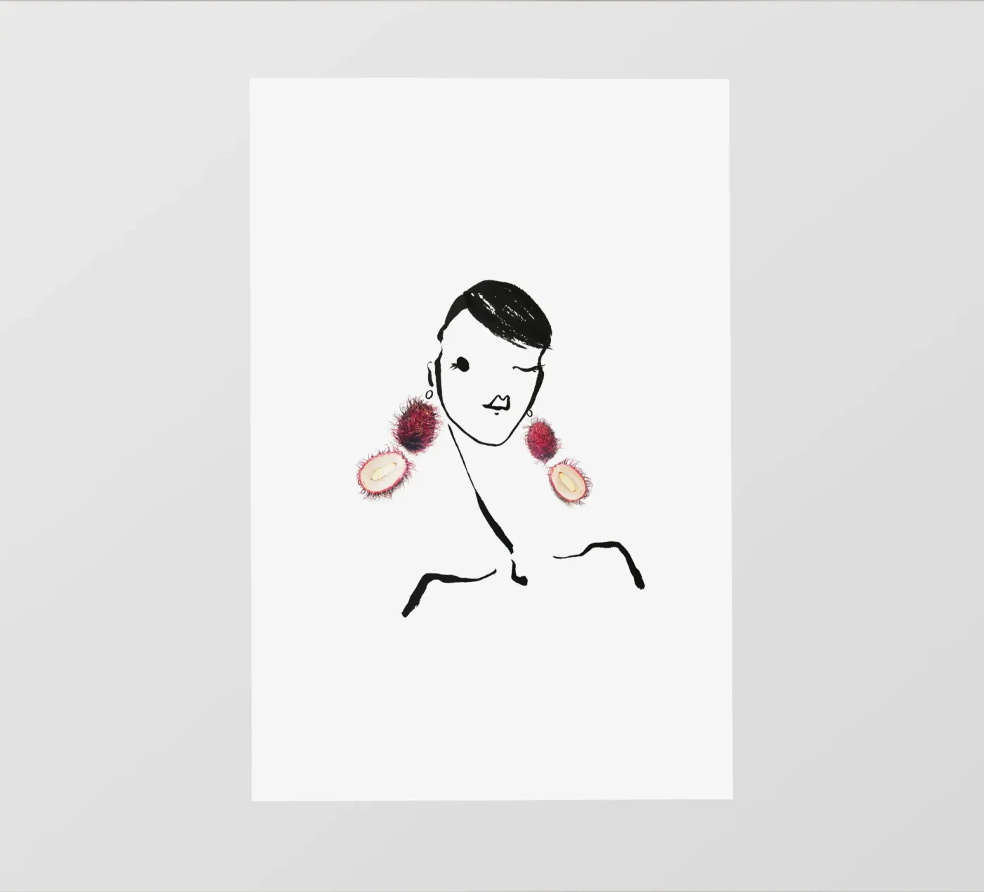Lychee fotobehang van Gretchen Roehrs