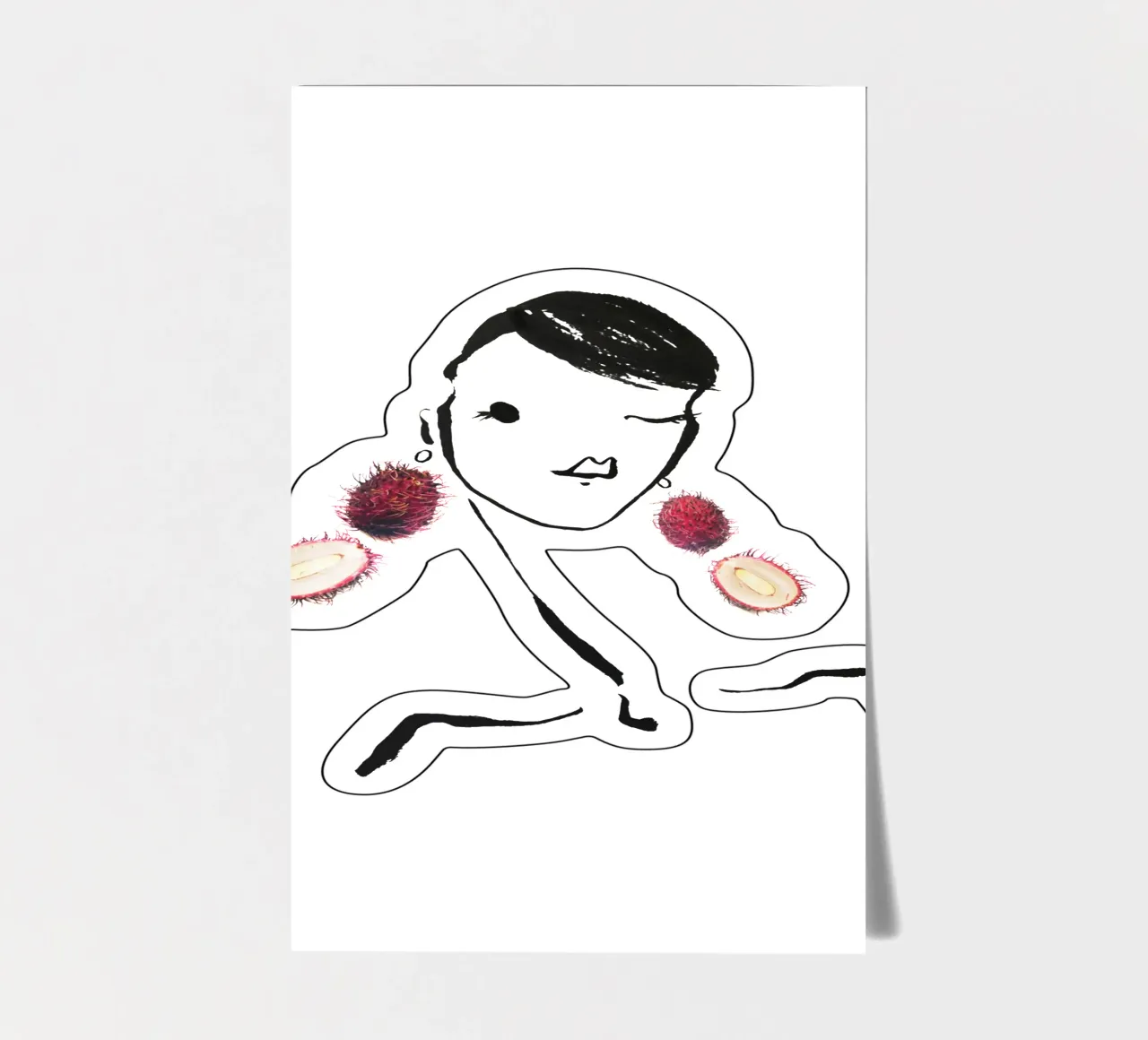 Lychee sticker sheet by Gretchen Roehrs