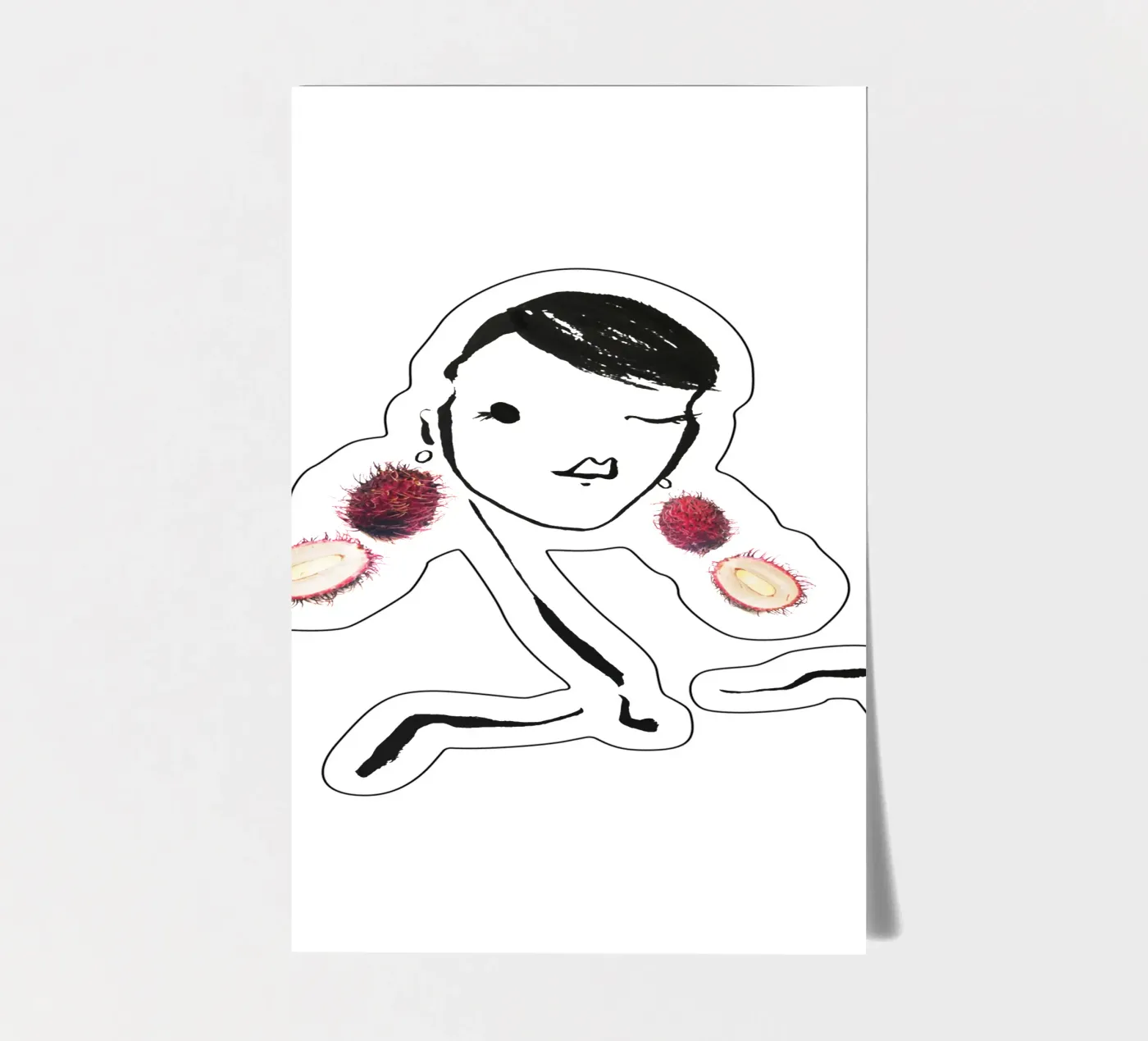 Lychee sticker sheet by Gretchen Roehrs