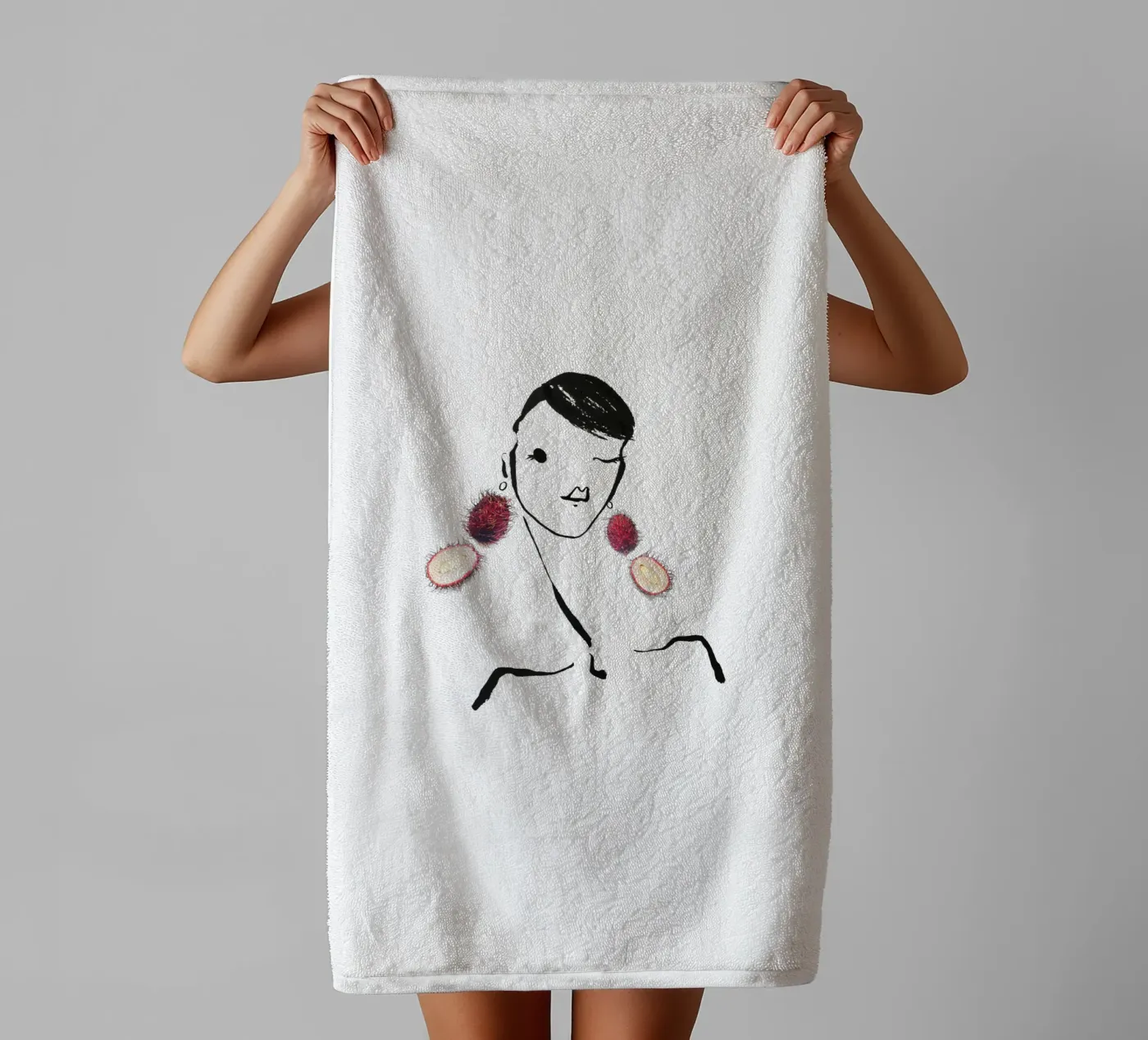 Lychee badhanddoek van Gretchen Roehrs