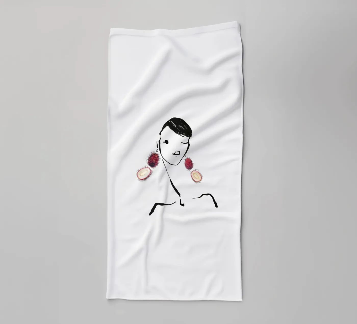 Lychee badhanddoek van Gretchen Roehrs