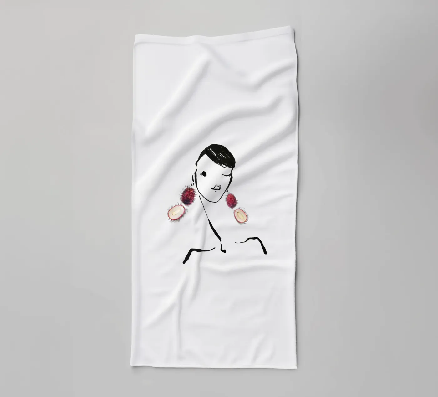 Lychee towel by Gretchen Roehrs