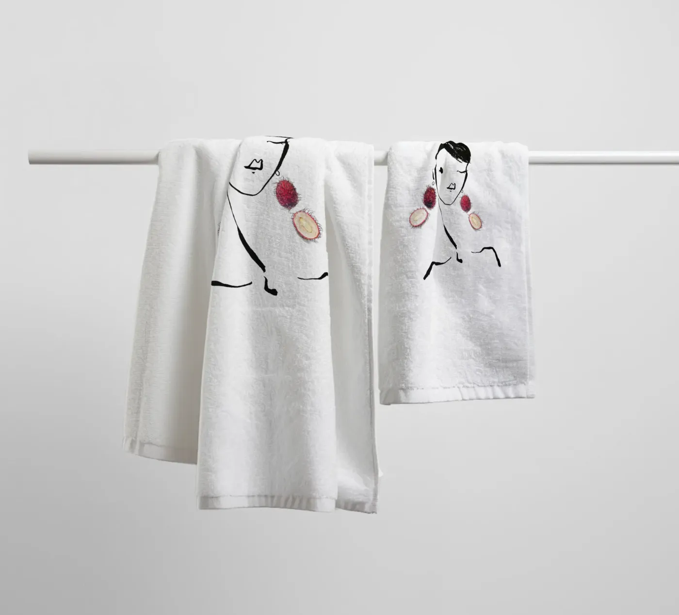 Lychee towel by Gretchen Roehrs