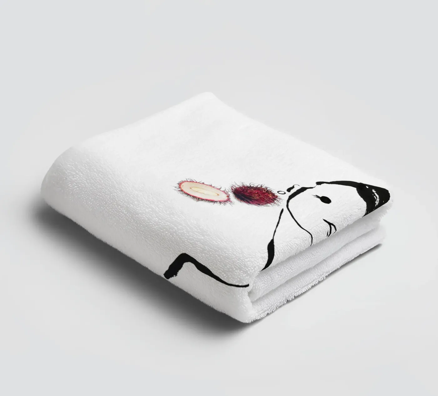 Lychee towel by Gretchen Roehrs