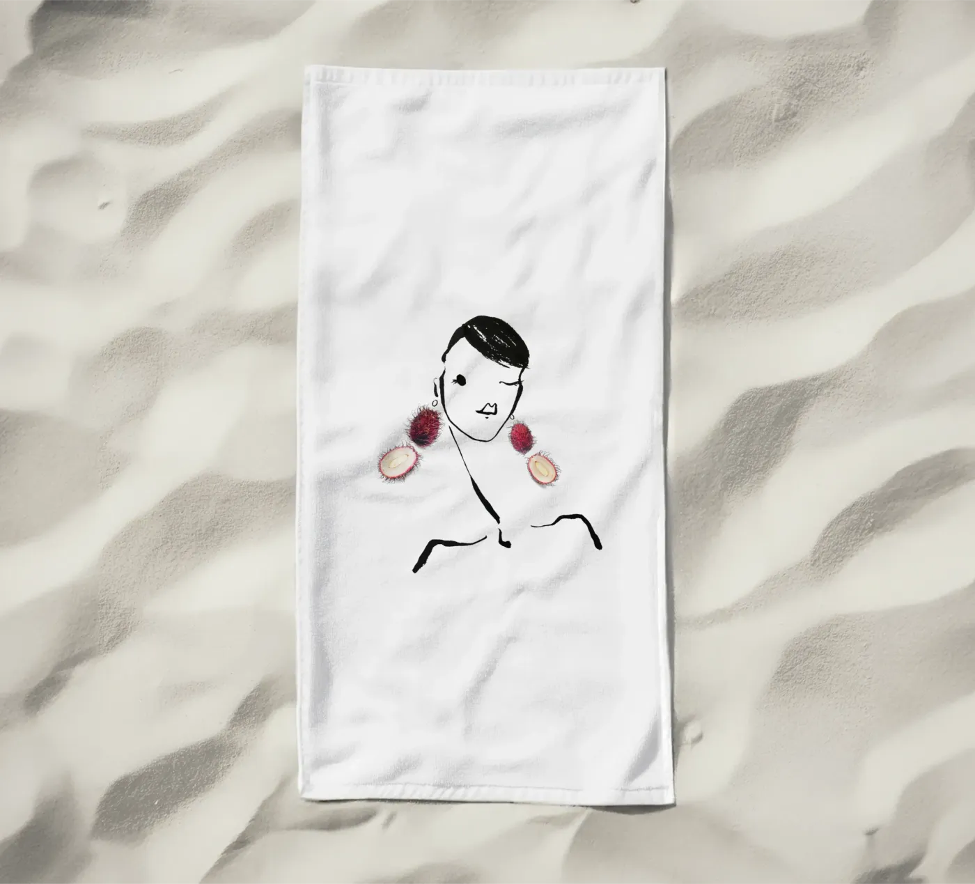 Lychee serviette de plage de Gretchen Roehrs