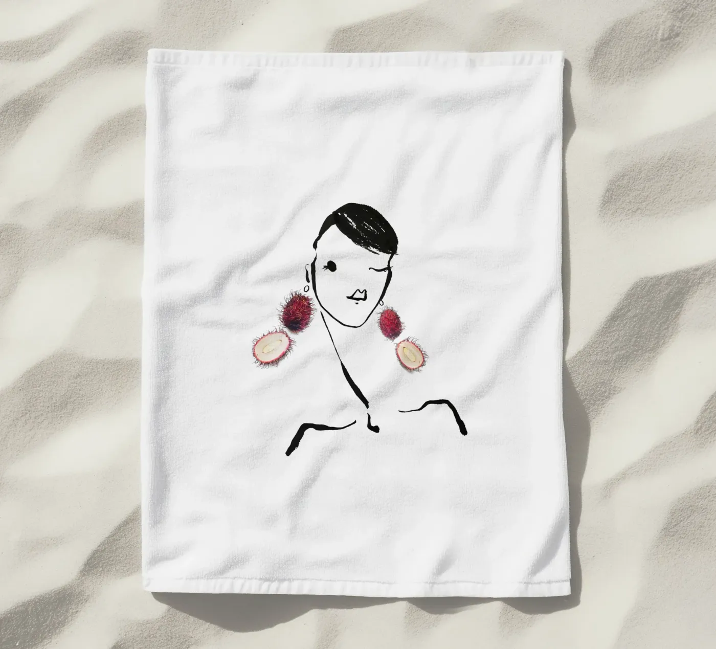 Lychee serviette de plage de Gretchen Roehrs