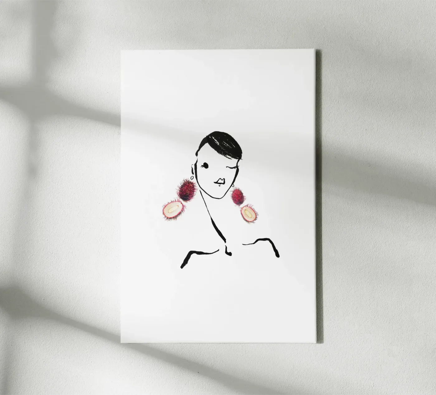 Lychee canvas by Gretchen Roehrs