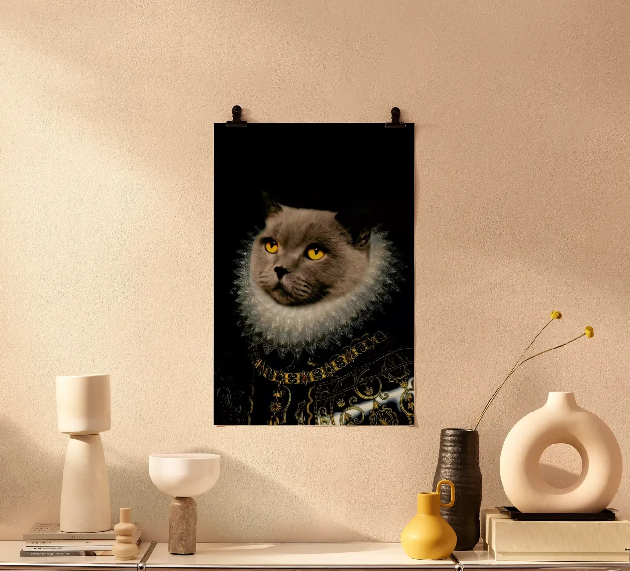 Golden Eyes poster con telaio in plastica da Tein Lucasson