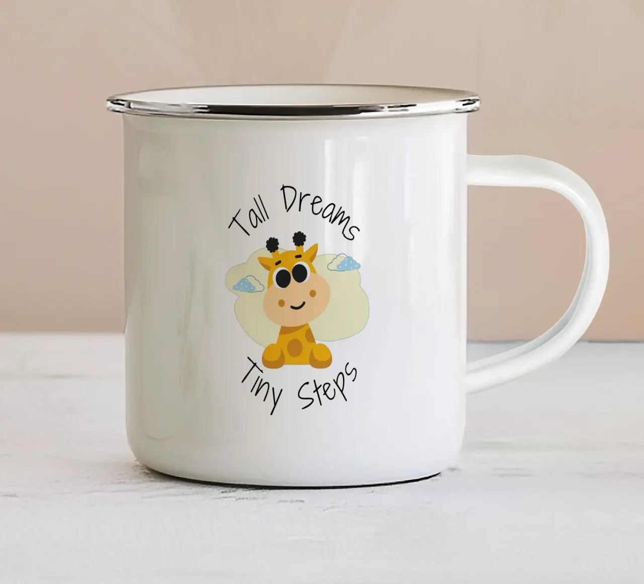 sogni alti tazza in smalto da khoailang