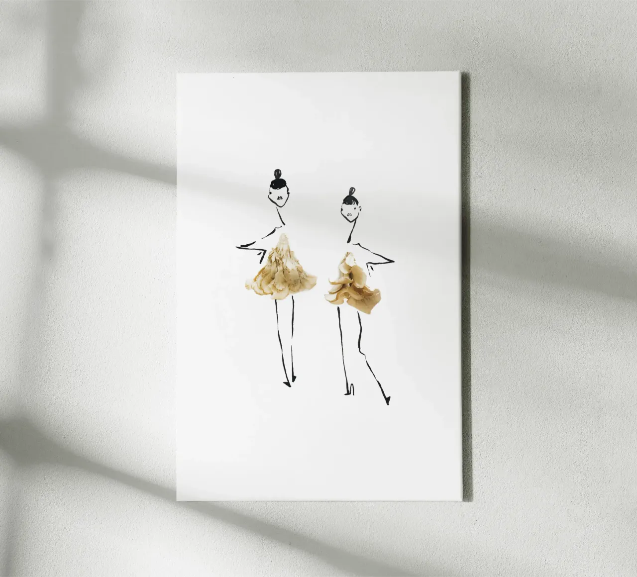 Maitake Duo tela con Cornice a cassetta da Gretchen Roehrs