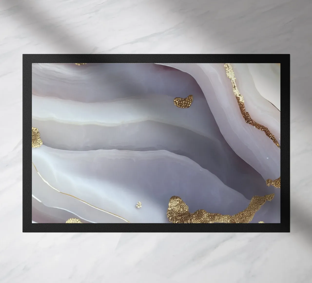 Texture agata bianca e oro zerbino da Gemstone Textures