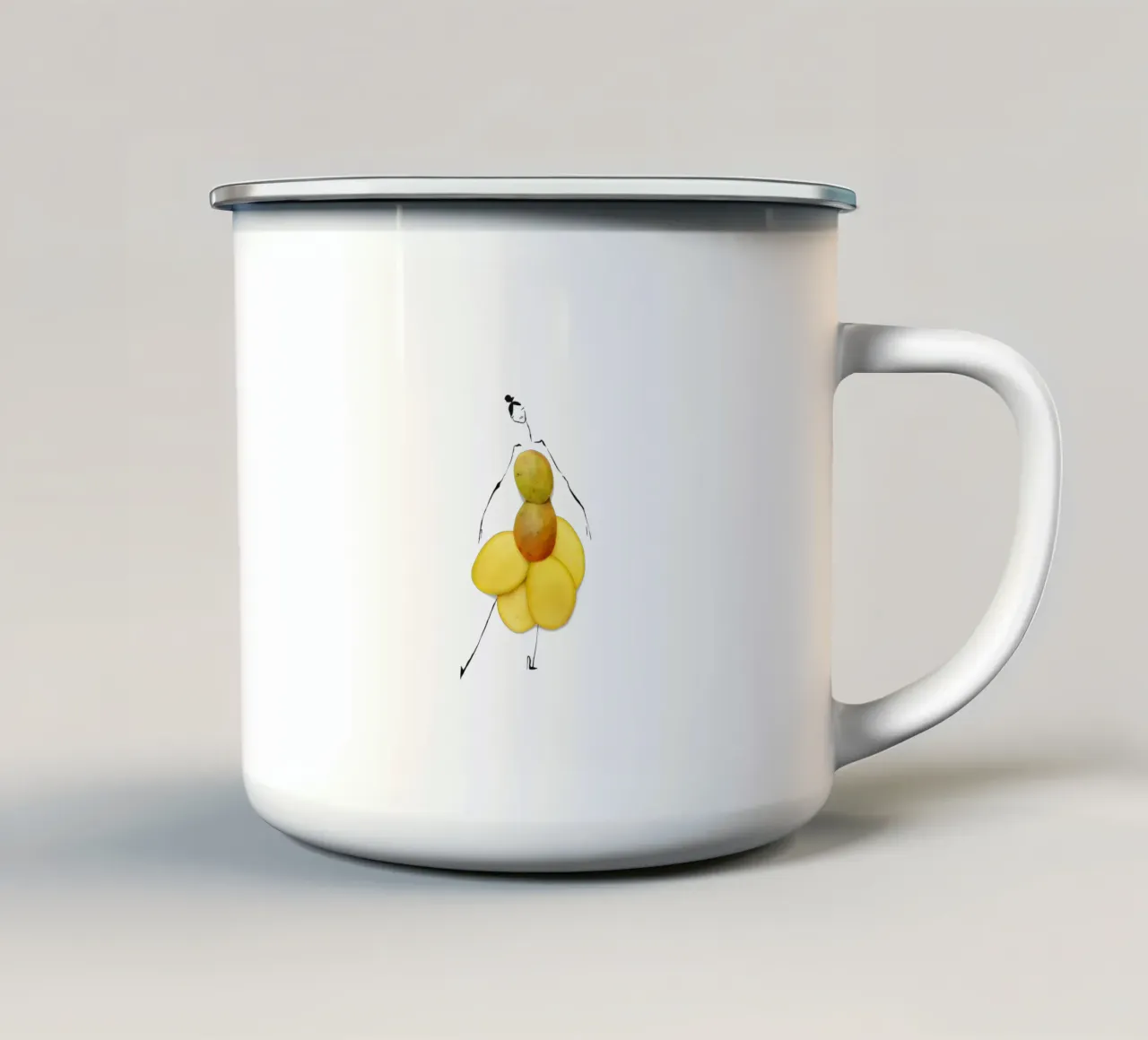 Mango, Tango tazza in smalto da Gretchen Roehrs