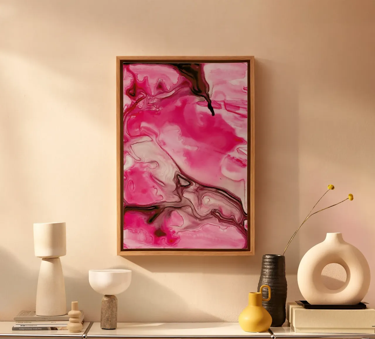 Bloom 02 tela con Cornice a cassetta da Froilein Juno
