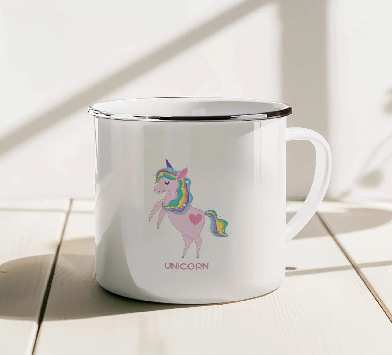 unicorn tazza in smalto da khoailang