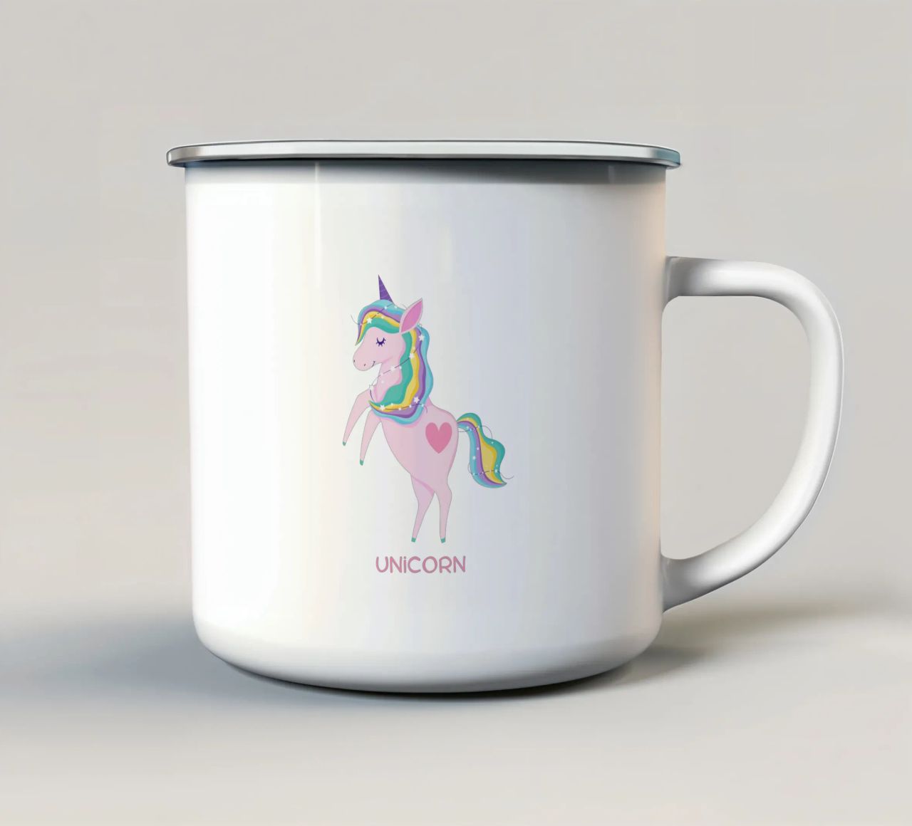 unicorn tazza in smalto da khoailang