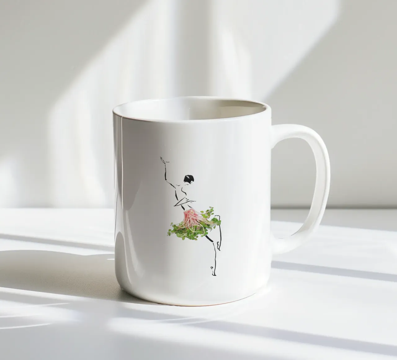 Microgreens, Miniskirt tazza in ceramica da Gretchen Roehrs