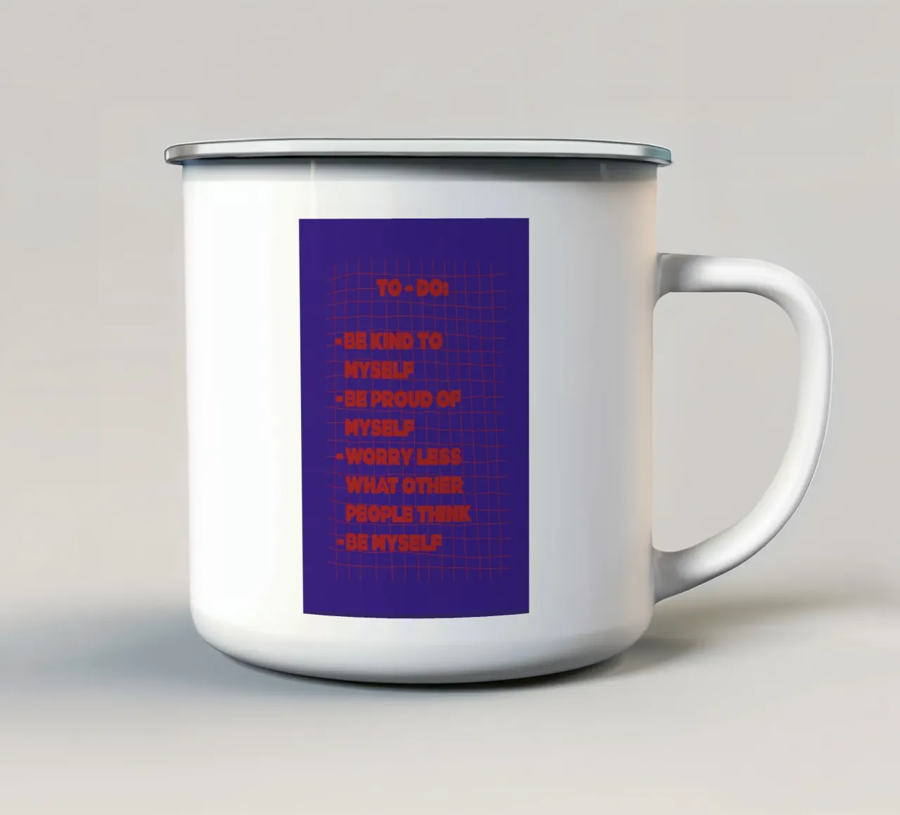 To-do tazza in smalto da thesoulhugclub