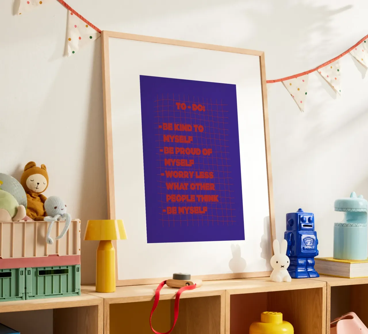 To-do poster con telaio in legno da thesoulhugclub