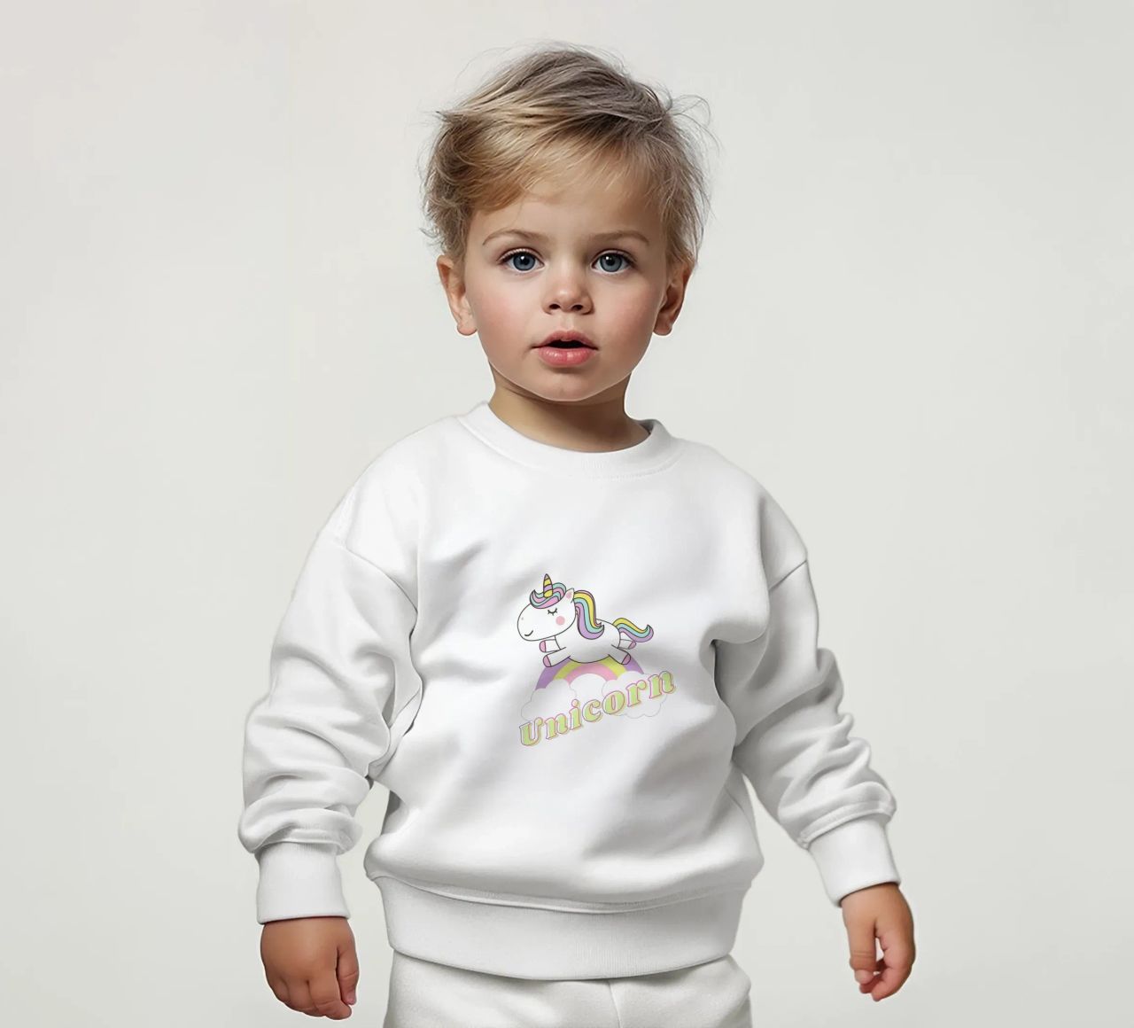 unicorn felpa neonato da khoailang