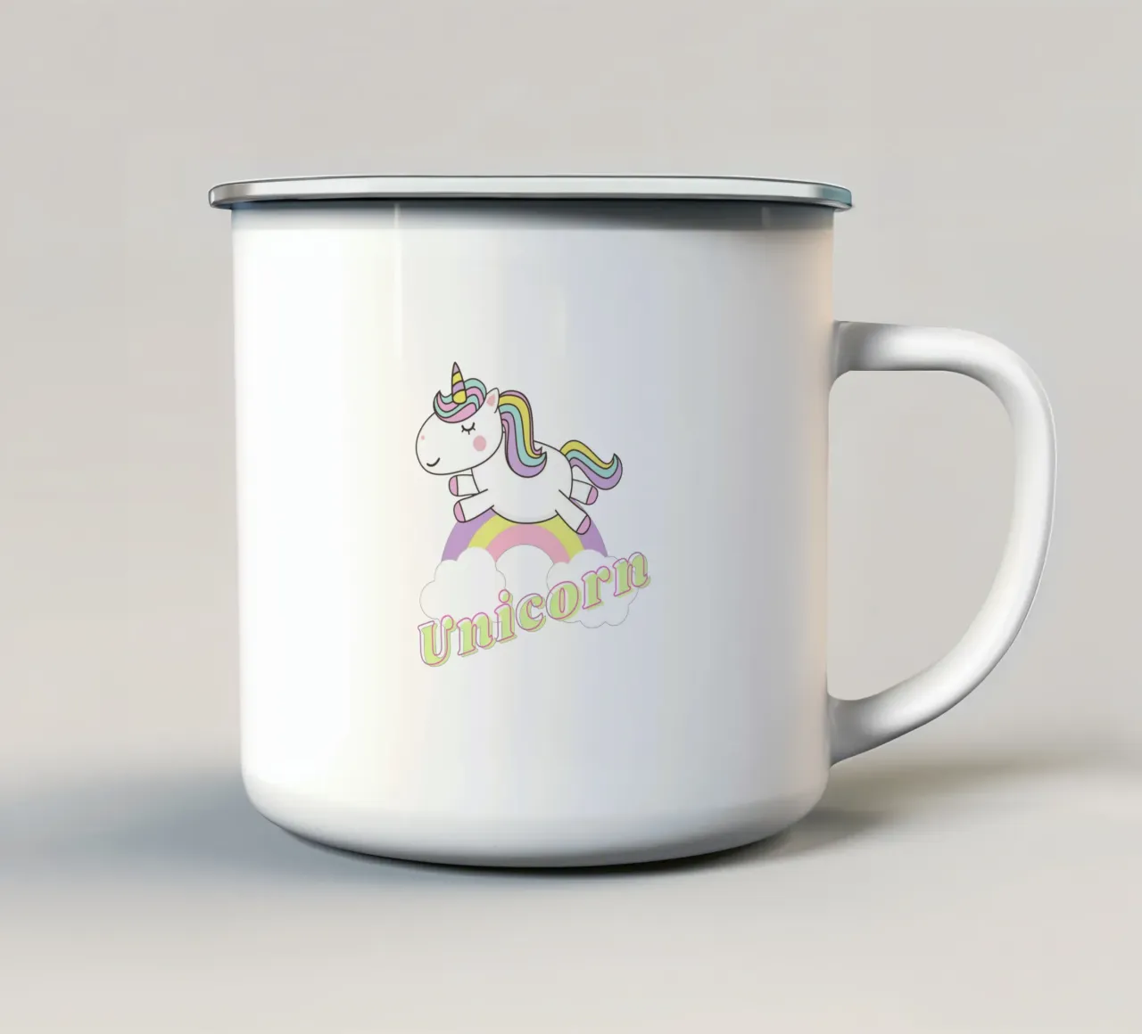 unicorn enamel mug by khoailang