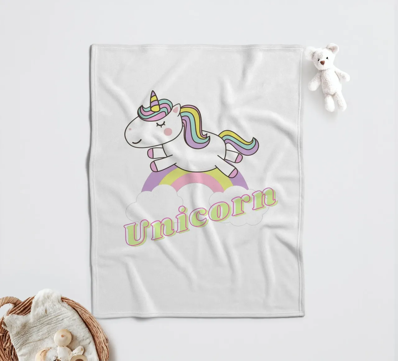 unicorn coperta in pile da khoailang