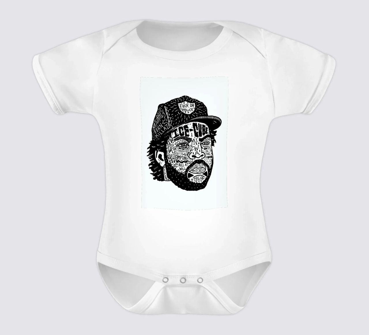 Ice Cube Kurzarm Babybody von Nick Cocozza