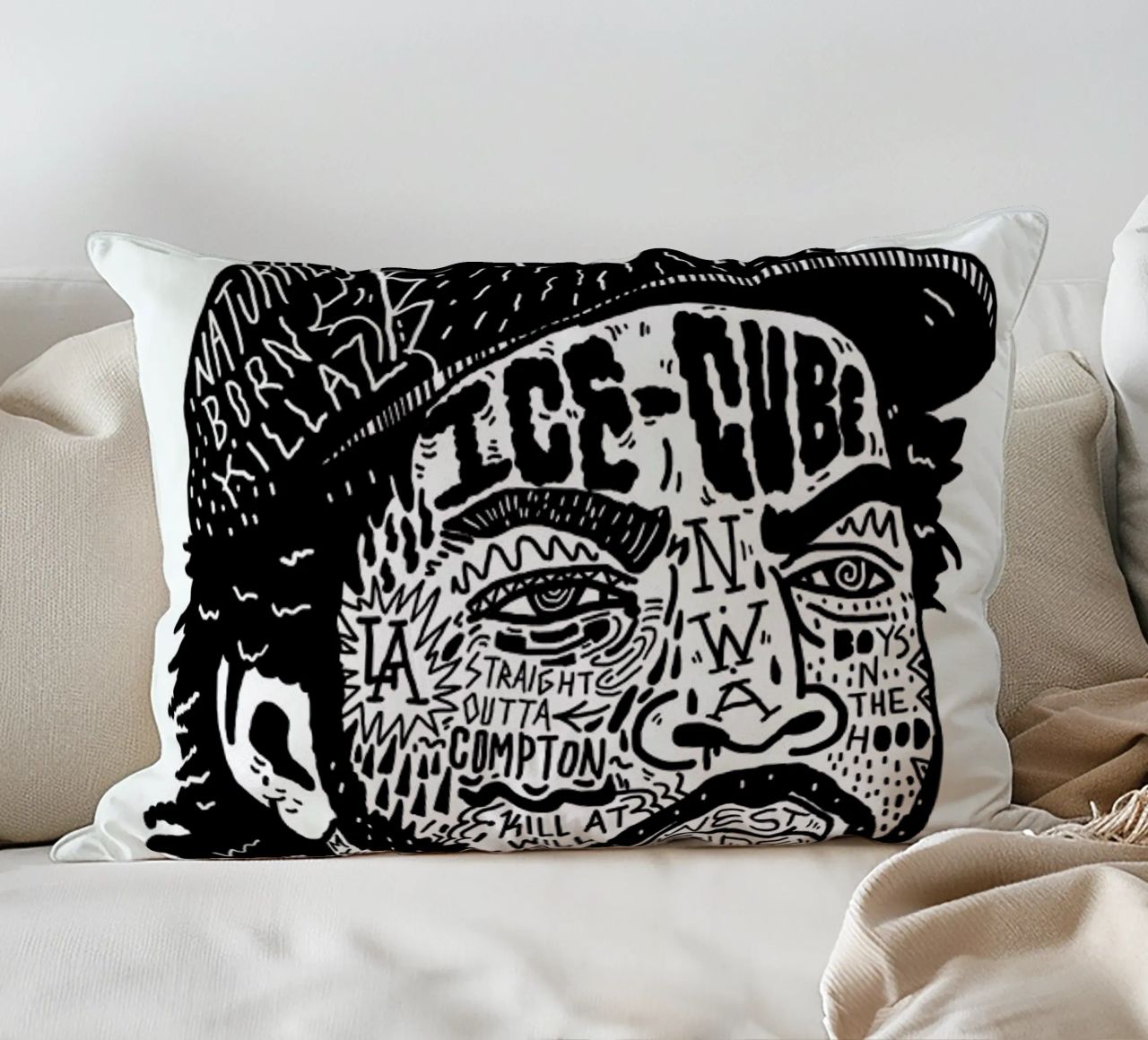 Ice Cube cuscino da Nick Cocozza