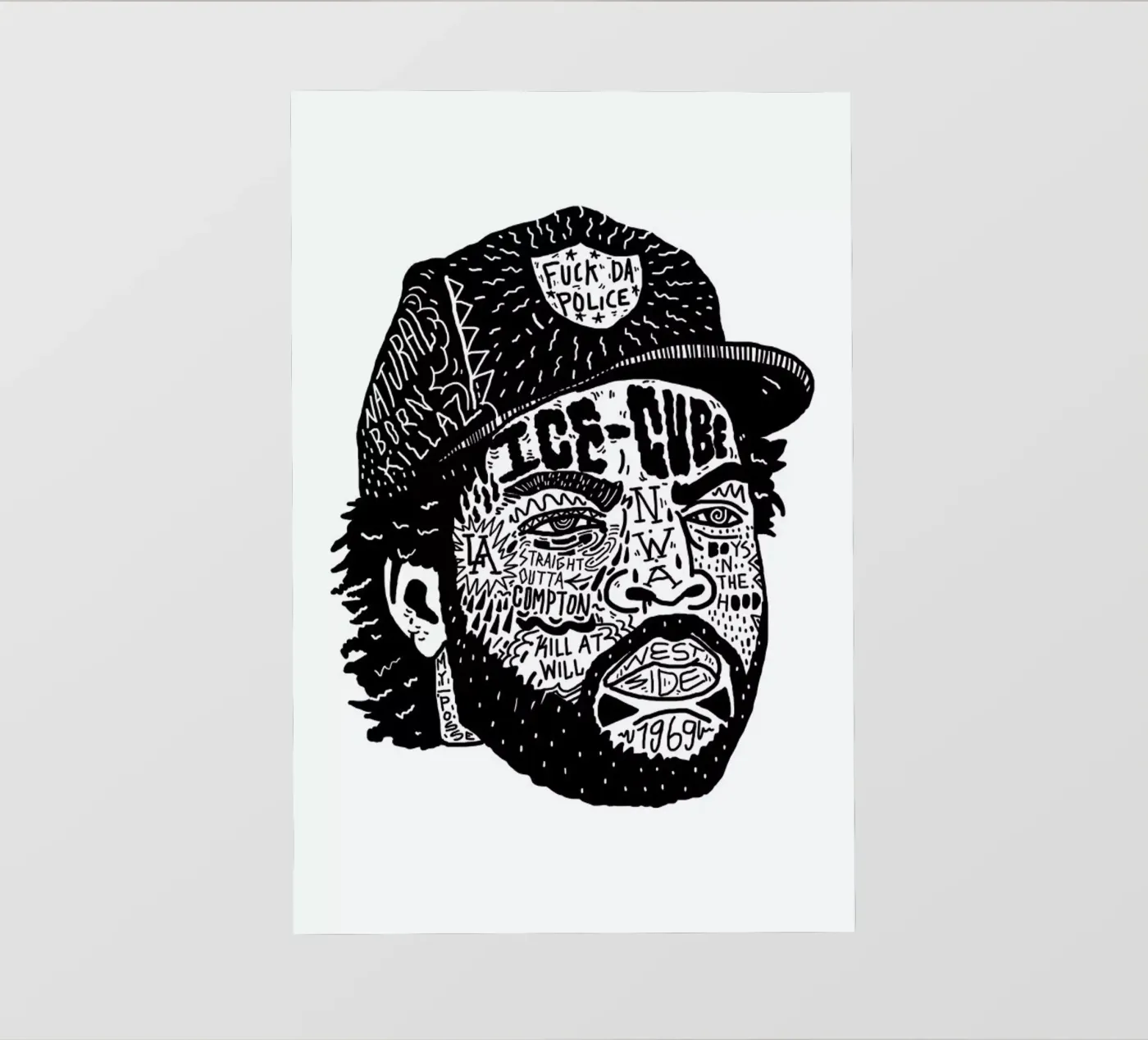 Ice Cube pellicola backlit da Nick Cocozza